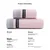 King Shore Set peškira, 68x33cm, 3 komada, Roze