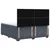 vidaXL Postelja boxspring z vzmetnico Temno siva 180 x 200 cm Žamet