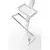 Stalak za odelo 117x32 cm, beo