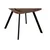 MID.YOU STOL, les, kovina, tekstil rjava