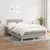 Vidaxl Box spring postelja z vzmetnico svetlo siva 120x200 cm blago