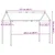 Vidaxl Streha za otroško posteljo rjava 217x85,5x154 cm borovina