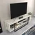 Hanah Home TV Komoda Asal 120, 120x40,2x35,2 cm, Belo-Crna