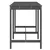 Vrtni stol sivi 159,5 x 82,5 x 110 cm od masivne borovine