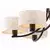 Jupiter 2105 - Luster na lancu ARTHUR 6xE27/15W/230V bela/crna/dekor mermera