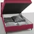 Boxspring Krevet Miami 140/200 cm , boja crnog vina