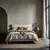 MID.YOU OBLAZINJENA POSTELJA 140 cm x 200 cm , les, tekstil, leseni material siva