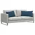 Jastučići za sofu 2 pcs Plava 80 x 40 cm tkanina