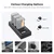 K&F CONCEPT Canon LP-E6NH 3-pack Camera Charger with LCD Display/With Micro USB and Type-C cable