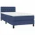 Vidaxl Box spring postelja z vzmetnico modra 100x200 cm blago