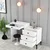 Hanah Home Sto za šminkanje 124x84,7x40cm Beli
