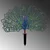 Aberto Design Dekorativna figura Peacock, 60x38 cm, 1.5 mm