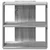Regal za knjige s 3 razine siva boja hrasta 60x30x60 cm drveni