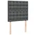 Vidaxl Box spring postelja z vzmetnico temno siva 100x200 cm blago