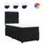 Box spring krevet s madracem crni 100x200 cm baršunasti