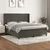 Vidaxl Box spring postelja z vzmetnico temno siva 180x200 cm žamet