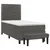 Vidaxl Box spring postelja z vzmetnico temno siva 80x200 cm žamet