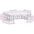 Set vanjskih sofa 9 pcs Prirodna i bež Čvrsto drvo akacije
