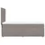 Vidaxl Box spring postelja z vzmetnico taupe 90x190 cm blago