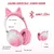 Bežične slušalice Cat Ear, Crne