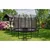 AGA trampolin SPORT EXCLUSIVE (366cm) + zaščitna mreža + lestev, črn