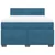 Vidaxl Box spring postelja z vzmetnico modra 160x200 cm žamet