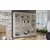 L decor Klizni ormar sa ogledalom Basti V 200, 200x58x215cm, Beli
