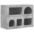 Kreveta Betonski sivi 80.5 x 35 x 59 cm Konstruirano drvo