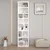 Hanah Home polica za knjige Bohem 205cm, 50 cm, bela
