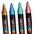 UNI set PC-5M Posca/1.8-2.5mm 1/8 METALIK BOJE