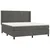 Vidaxl Box spring postelja z vzmetnico temno siva 180x200 cm žamet