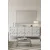 Hanah Home komoda Moka 150, 150 cm, bela / srebrna