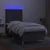 vidaXL Box spring postelja z vzmetnico LED temno siva 100x200 cm blago