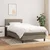Vidaxl Box spring postelja z vzmetnico taupe 90x200 cm blago