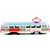 Kovinski retro tramvaj 16 cm Visoke Tatre