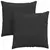 Jastučići za sofu 2 pcs Crna 60 x 60 cm tkanina