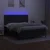 Vidaxl Box spring postelja z vzmetnico LED črna 180x200 cm blago