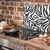 shumee Steklena zaščitna plošča ZA štedilnik 60X52 zebra
