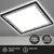 Briloner 7457-414 - LED plafonsko svetlo SLIM LED/18W/230V 4000K 29x29 cm crno