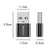 OTG adapter Yesido GS09 USB-A v USB-C 5Gbps, Plug and Play - črn