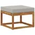 Set vanjskih sofa 6 pcs Prirodna i svjetlosiva Poliester