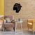 Wallity Zidna dekoracija My Roots Are Gorgeous - 444, 62 x 70 cm,  Crna