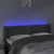 LED uzglavlje tamnosivo 147x16x78/88 cm baršunasto