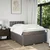 Vidaxl Box spring postelja z vzmetnico taupe 120x200 cm blago