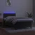 Krevet box spring s madracem LED tamnosivi 100x200 cm baršun