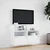 Zidni TV ormarić s LED svjetlima bijeli 100x31x45 cm