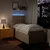 VIDAXL Box spring postelja z vzmetnico krem 80x200 cm blago