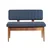 Aberto Design Set trpezarijski sto, 2 trpezarijske stolice i 2 klupe Vina Walnut Orah