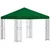 Gazebo 3 x 3 m Zelena Poliester i čelik 190 gsm