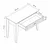 Hanah Home toaletni sto Marlo 20482, 103 cm, Derin Sepet